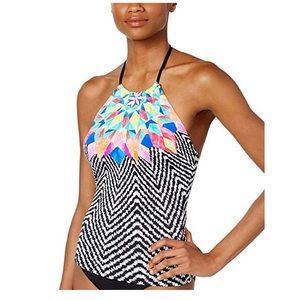Bar III tankini top and NEW black bottoms